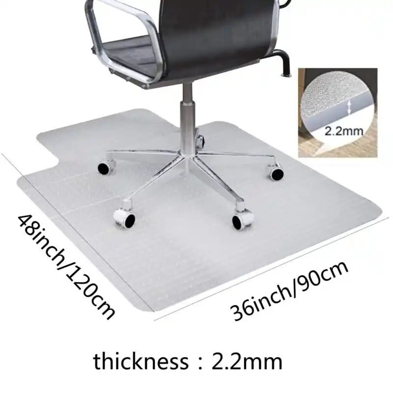 Heavy Duty Office Chair Mat Extra Thick Carpet Protector Smooth Rolling