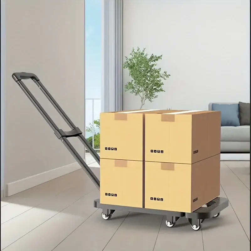 Heavyduty 6wheel Folding Hand Truck Convertible Platform Cart Durable