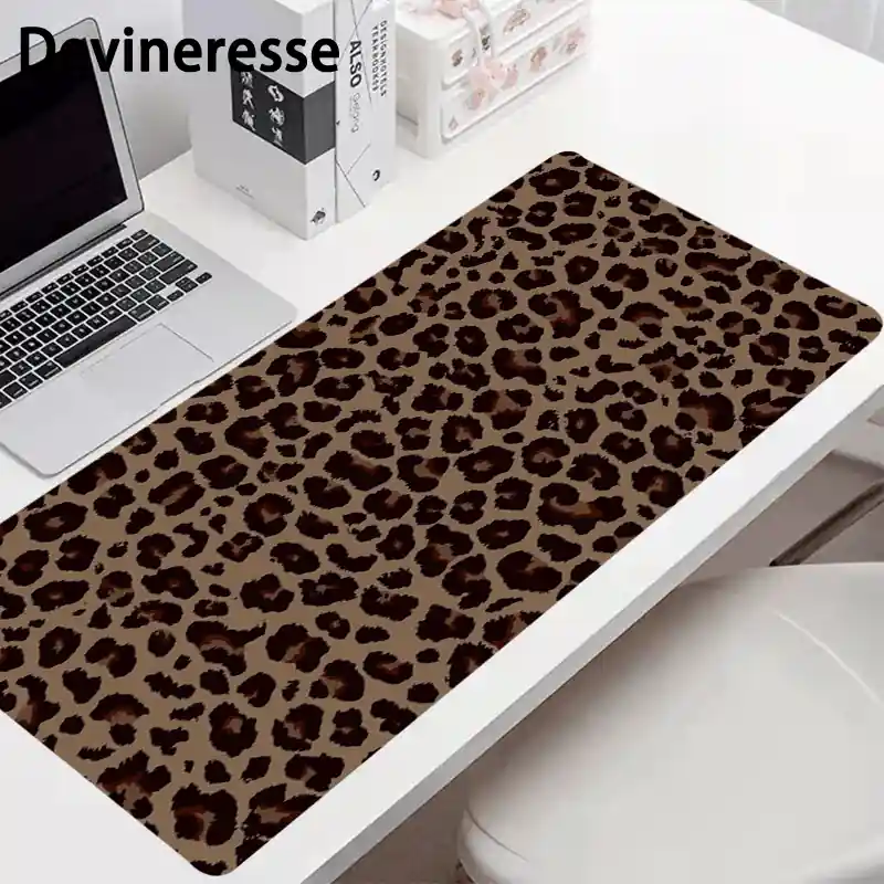 Leopard Print Extra Large Gaming Mouse Pad Stylish Desk Mat