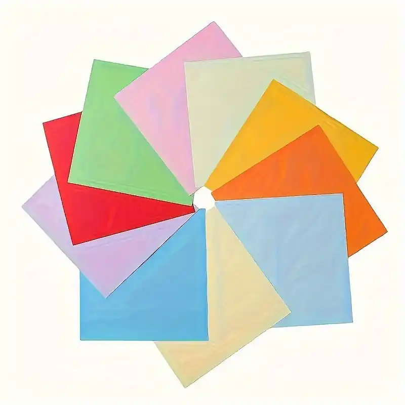 Vibrant Doublesided Origami Paper 200 Sheets 10 Colors Perfect For Beginners