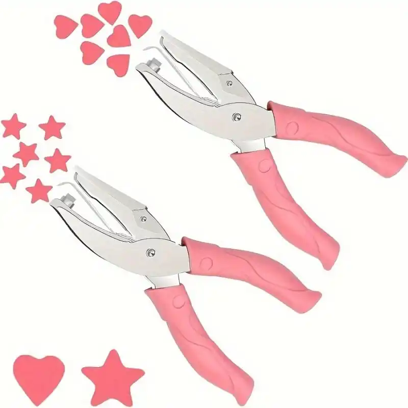 Ergonomic Singlehole Punch Sturdy Metal Paper Cutter For Crafts Tags