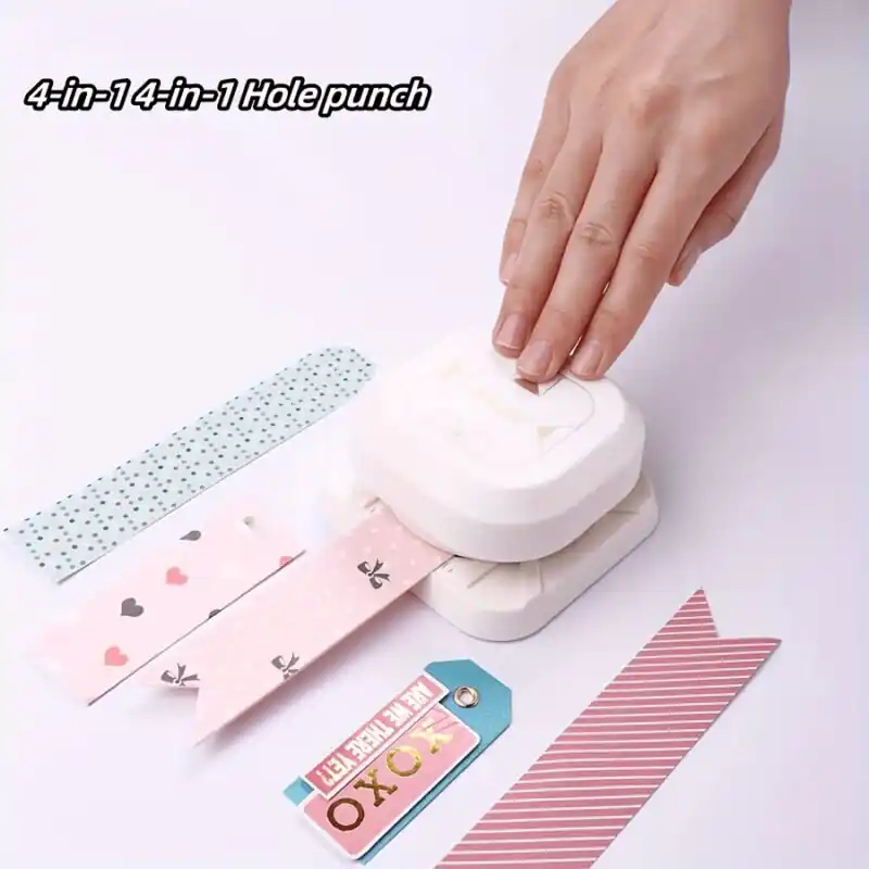 Allinone Multifunction Hole Punch Set Versatile Diy Paper Cutter