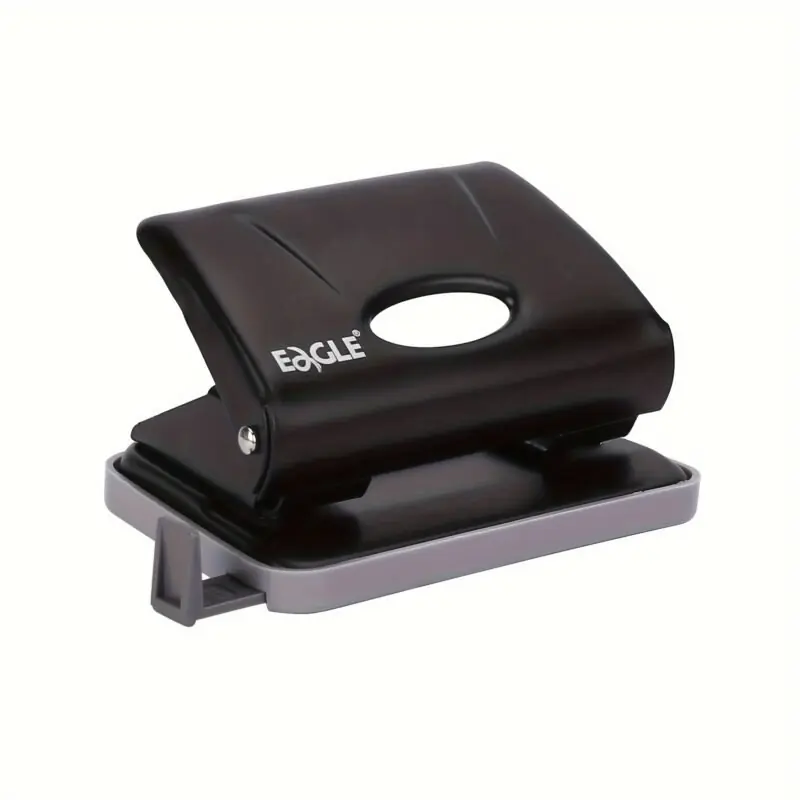 Heavyduty 2hole Punch With Edge Guide 15sheet Capacity Black