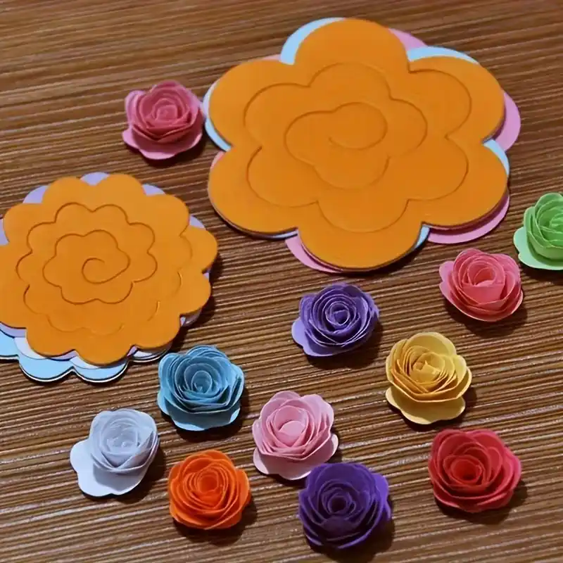 20piece Diy Rose Origami Kit Handmade Paper Flowers For Decor Gifts