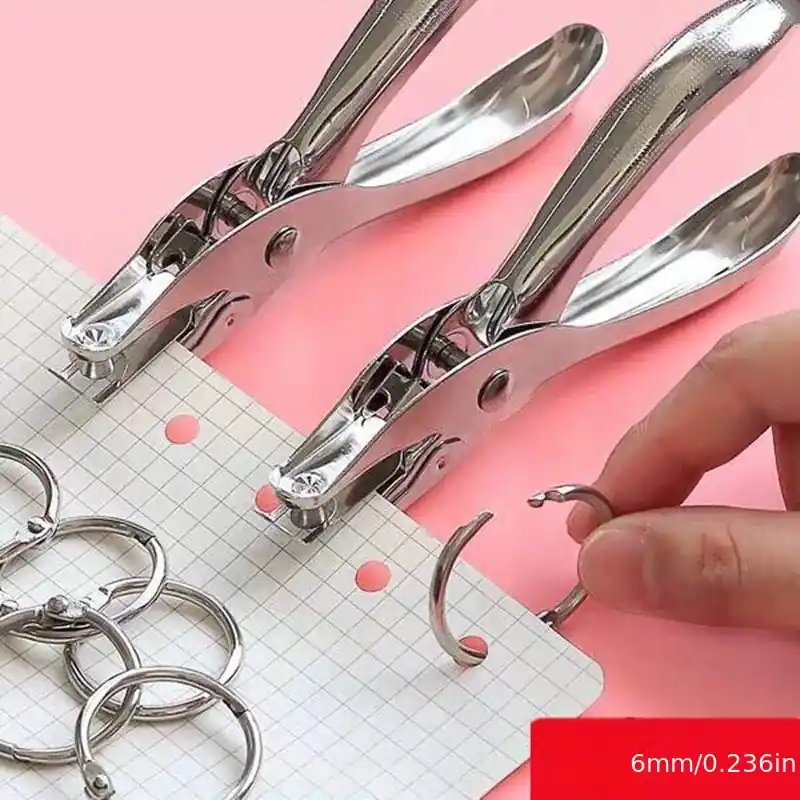 6mm Heavyduty Office Hole Puncher Efficient Precise Stationery Tool