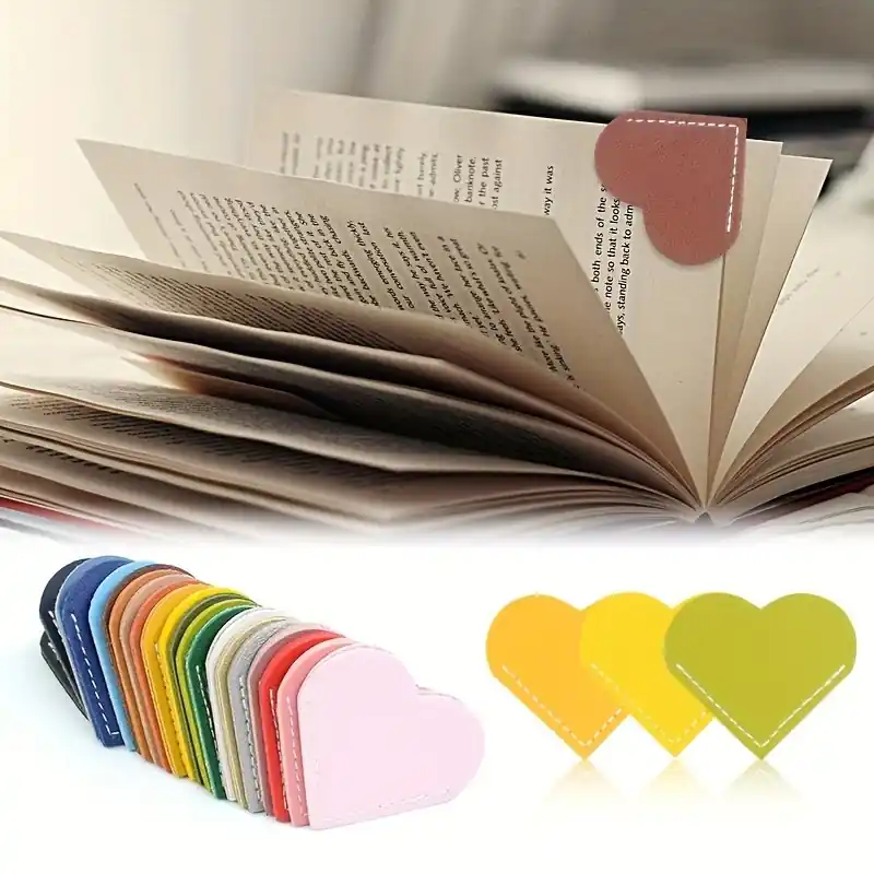 Handcrafted Vintage Faux Leather Corner Bookmarks Perfect Teacher Gift