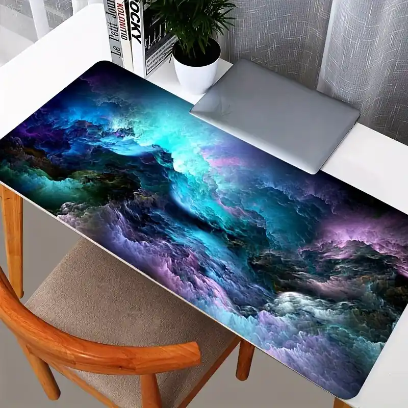 Highdefinition Galaxy Mouse Pad Nonslip Gaming Surface With Lock Edge