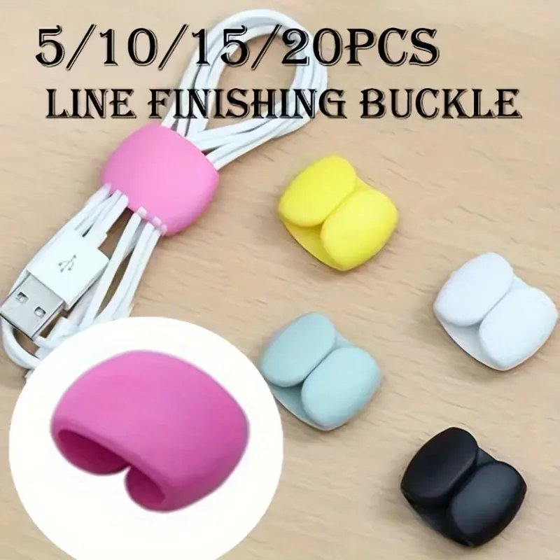 20piece Multifunctional Data Cable Hub Headset Organizer Durable Plastic
