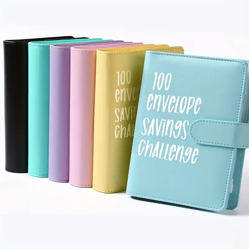 100 Envelope Savings Challenge Binder Budget Planner Cash Notebook For 5050