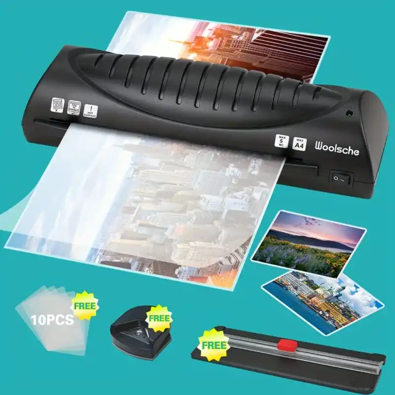 4in1 A4 Thermal Laminator Set With Paper Cutter Pouches