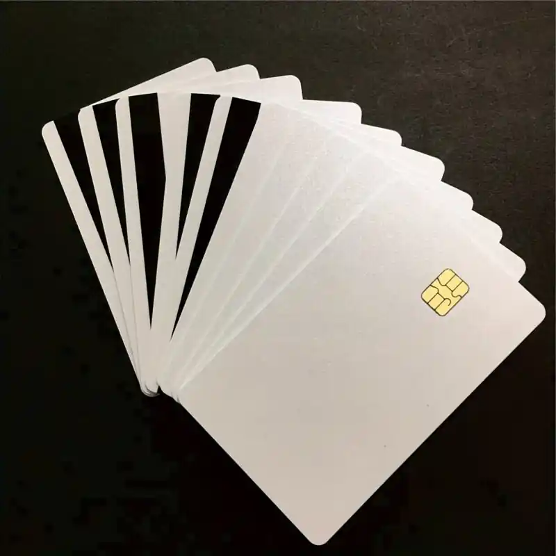 Pack Of 10 Sle4442 Ic Cards With Dual Magnetic Stripes