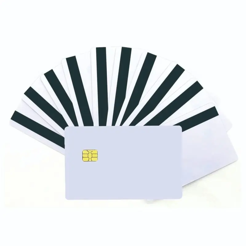 Secure Sle4442 Chip Cards With Hico 2track Mag Stripe 1pc10pcs