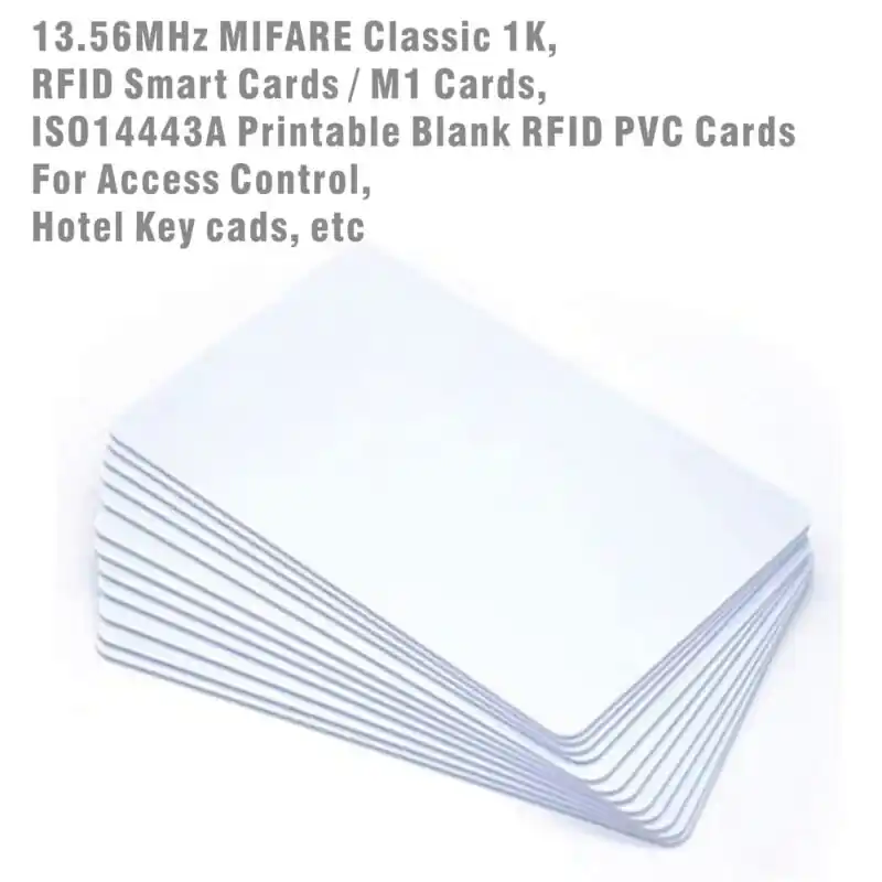 1k Rfid Cards Iso 14443a 1356mhz Contactless Hotel Key Access