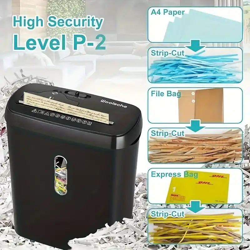Highsecurity Level 2 Paper Shredder 10sheet Cd Card Shredding