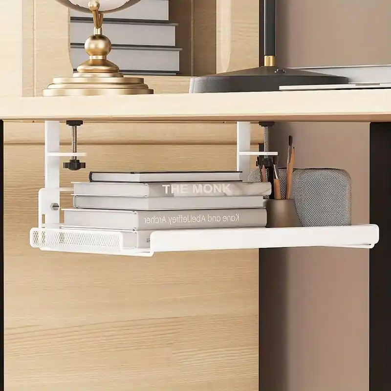 Underdesk Cable Management Tray Easy Install Clutterfree Organizer