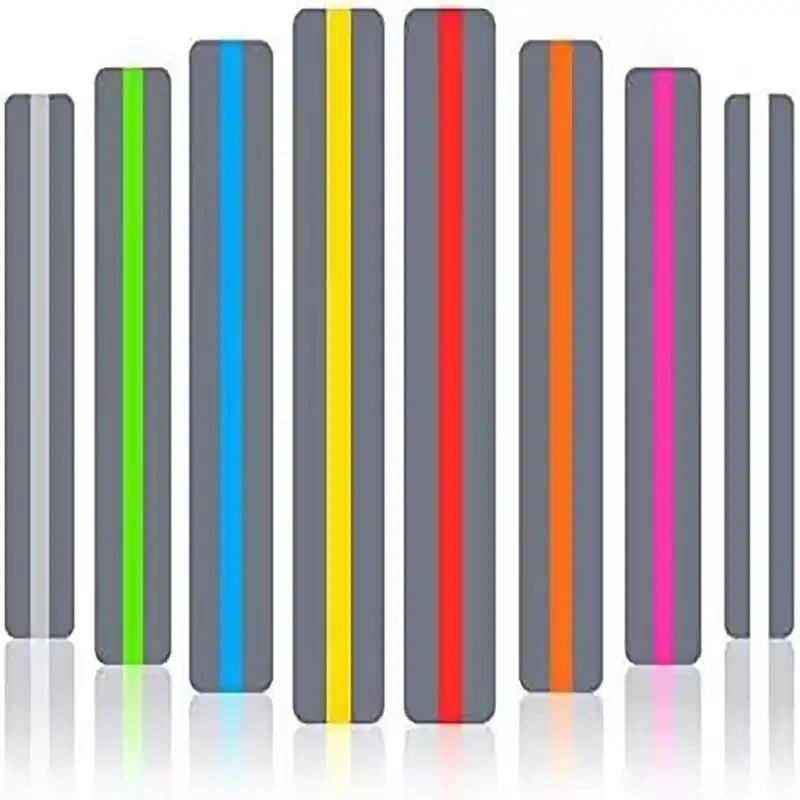 8piece Dyslexia Reading Strips Vibrant Overlays Highlight Bookmarks Assortment