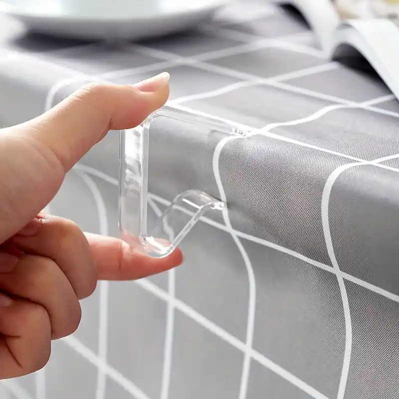 16pc Heavy Duty Transparent Tablecloth Clips For Indoor Outdoor Events