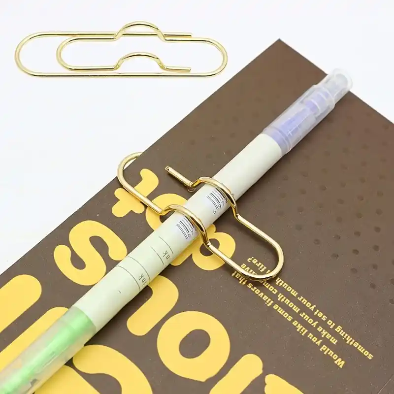 5pack Durable Metal Pen Clips For Notebooks Stylish Secure Holders