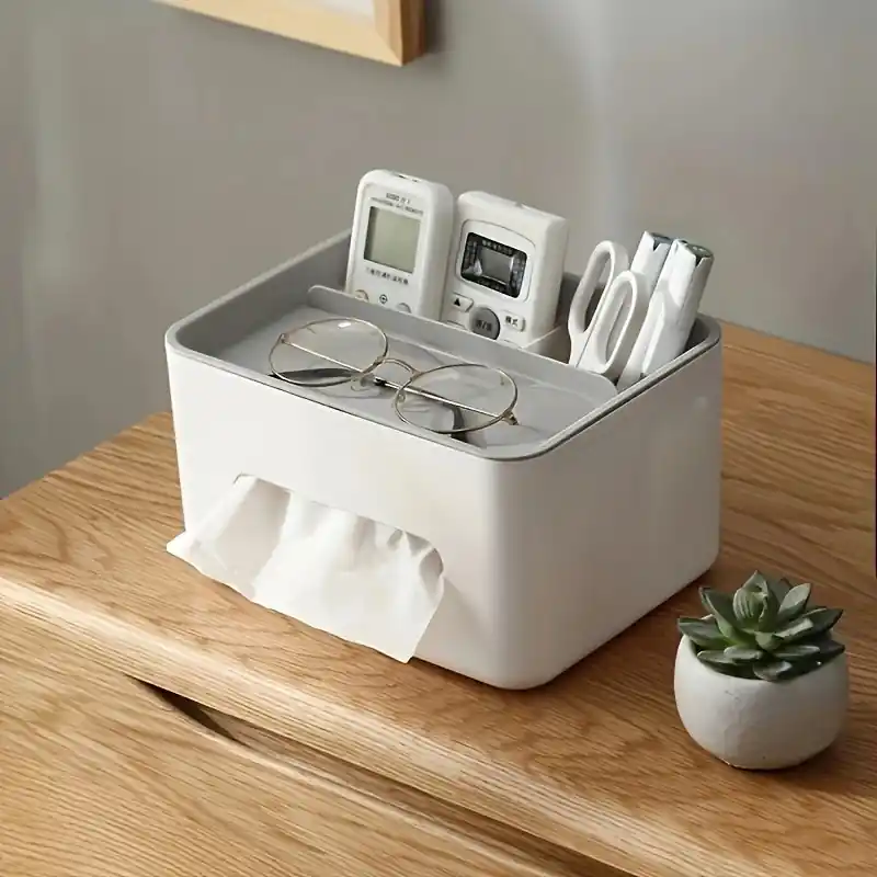 Multifunctional Tissue Storage Box Stylish Organizer For Living Room Bedroom