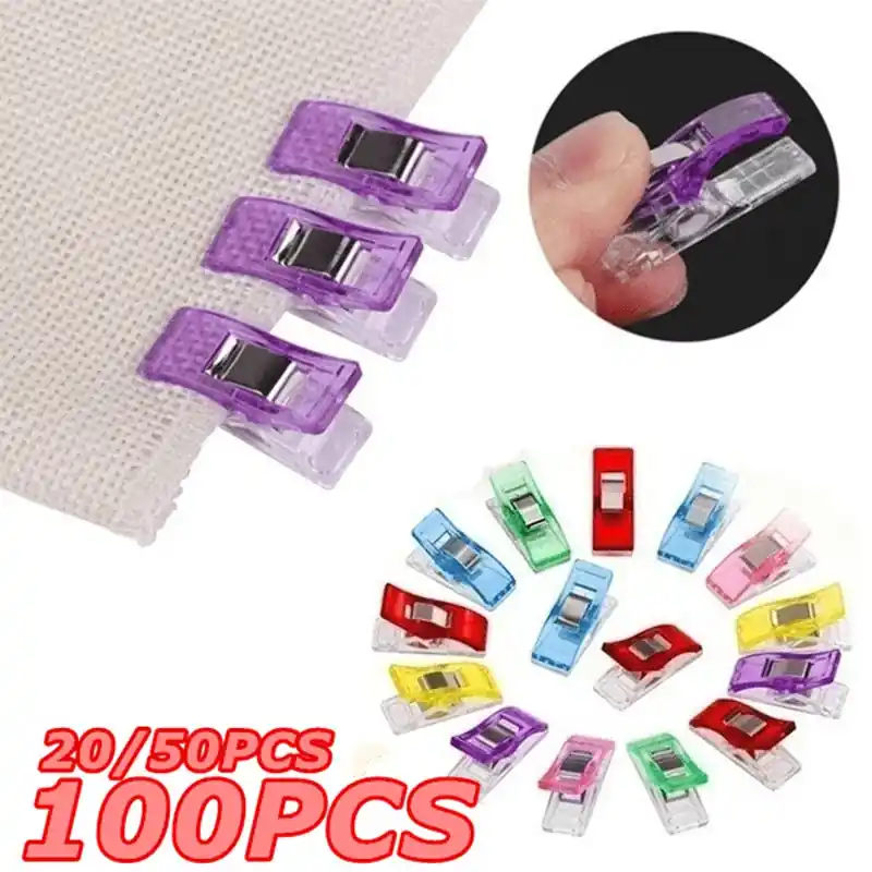 Colorful Multipurpose Sewing Clips Durable Craft Clamps For Quilting Knitting