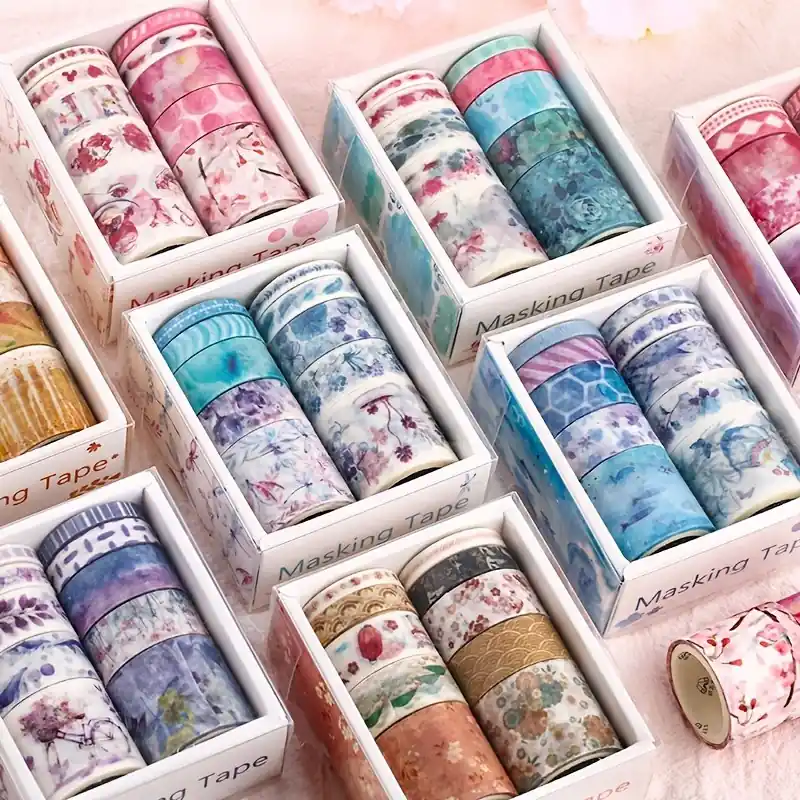 10 Rolls Washi Tape Set Decorative Craft