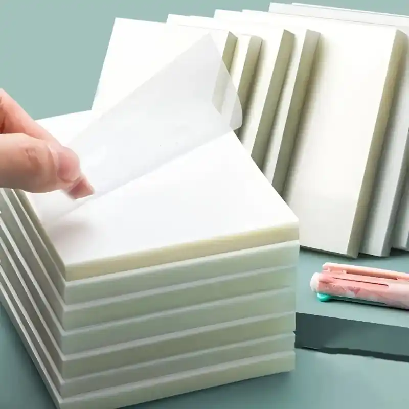 50sheet Transparent Sticky Notes Ideal Journaling Office