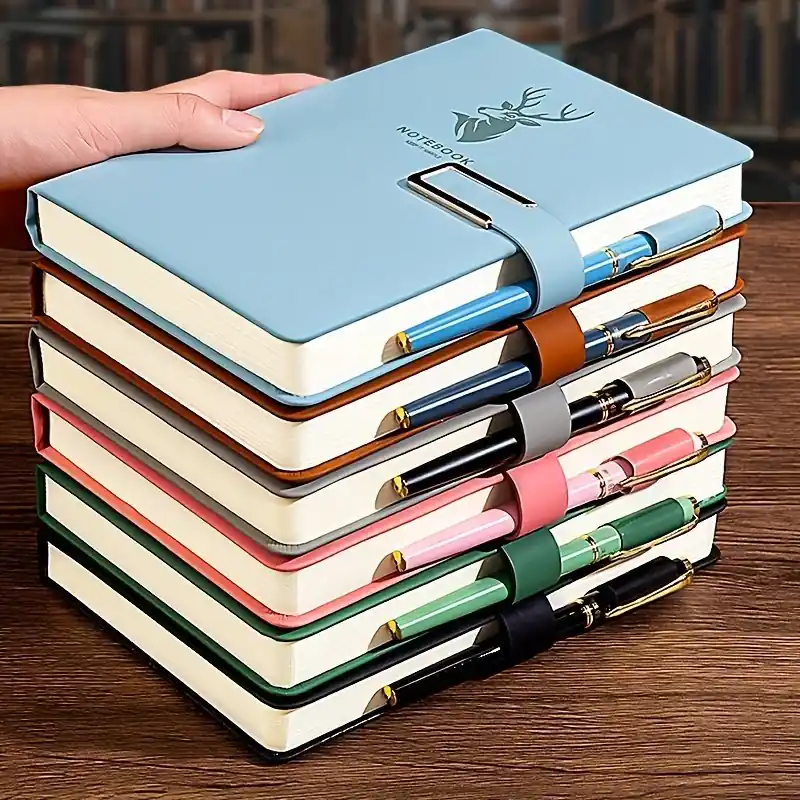 A5 Faux Leather Journal 360 Pages Soft Bound With Buckle