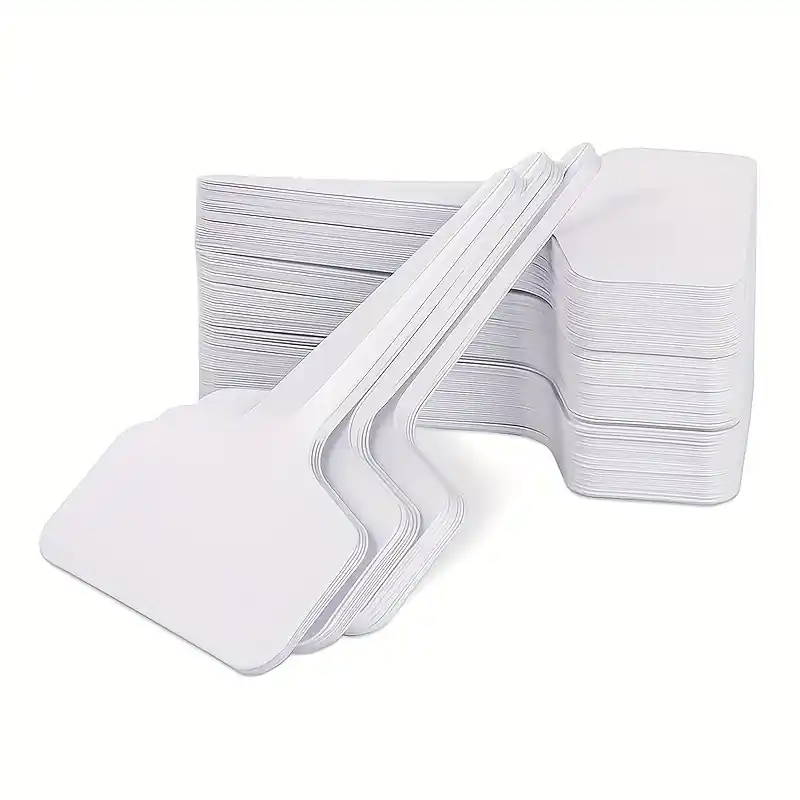 100pcs Waterproof Ttype Plant Labels 4 Inch Fadeproof Garden Markers