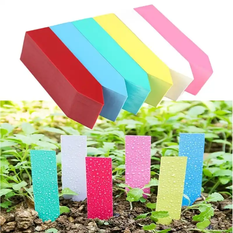 100pcs Engraved Herb Garden Markers Rustic Plant Stakes For Gardeners