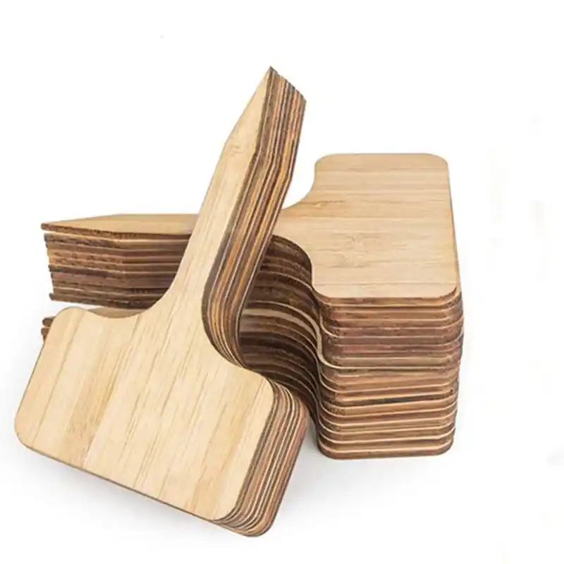 10pcs Reusable Waterproof Bamboo Garden Labels Durable Ttype Plant Tags