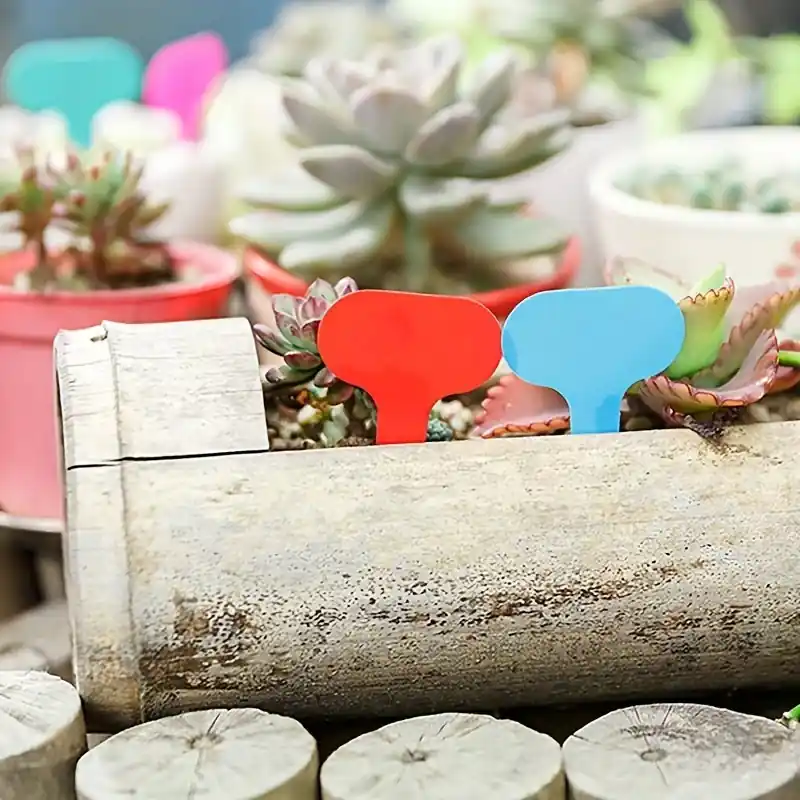 100pack Durable White Plant Markers Weatherproof Reusable Garden Tags