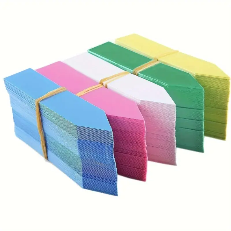 500pcs Multicolor 4inch Garden Plant Labels Durable Plastic Markers