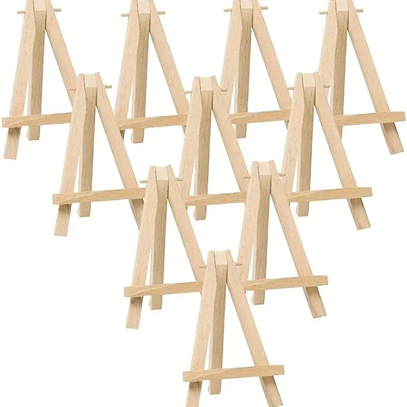 10pcs Adjustable Mini Wooden Easels Wedding Card Holder Art Display
