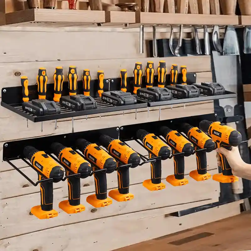 Heavy Duty Wall Mounted Garage Storage Rack For Tools Quick Access