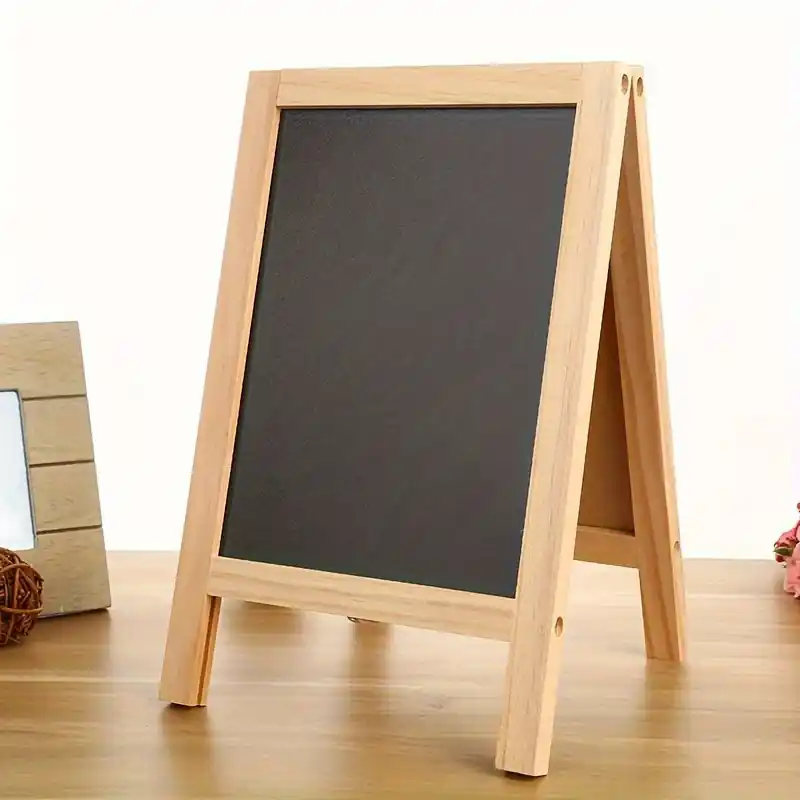 Doublesided Wooden Chalkboard Aframe Wedding Party Menu Sign