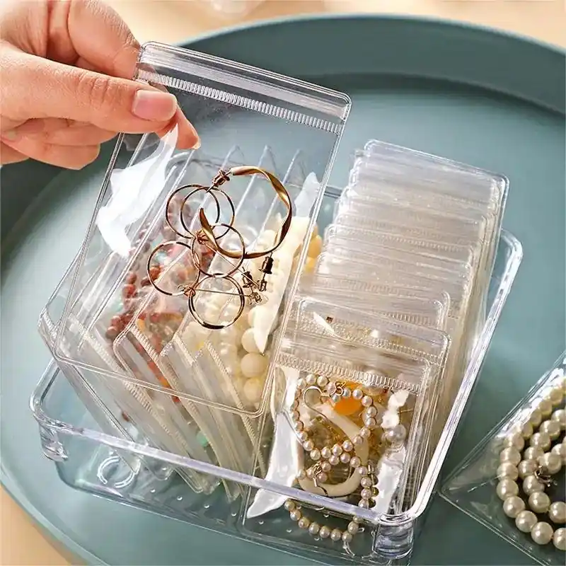 Clear Ziplock Bags Jewelry Storage Protection 50100pcs 2 Sizes