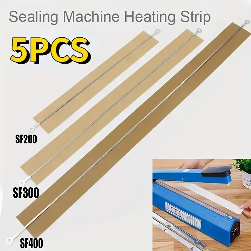 5pcs Durable Heat Sealing Strips 200300400mm Impulse Sealer
