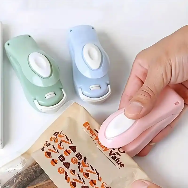 Compact Handheld Heat Sealer Quickseal Lightweight For Food Travel Storage