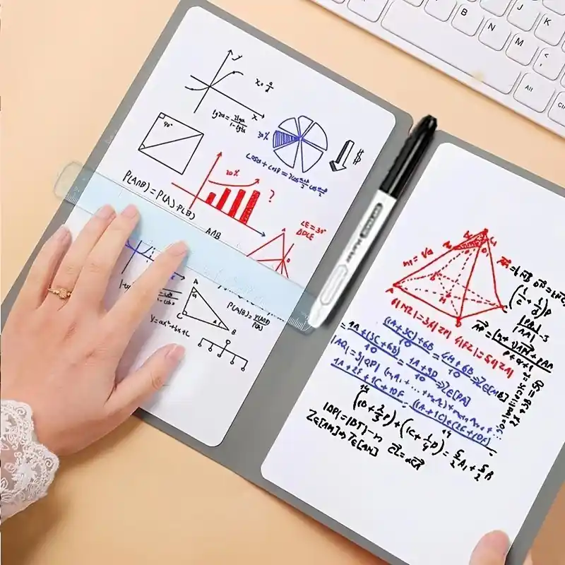 Portable Dry Erase Whiteboard 4 Colors Office Classroom Home Use