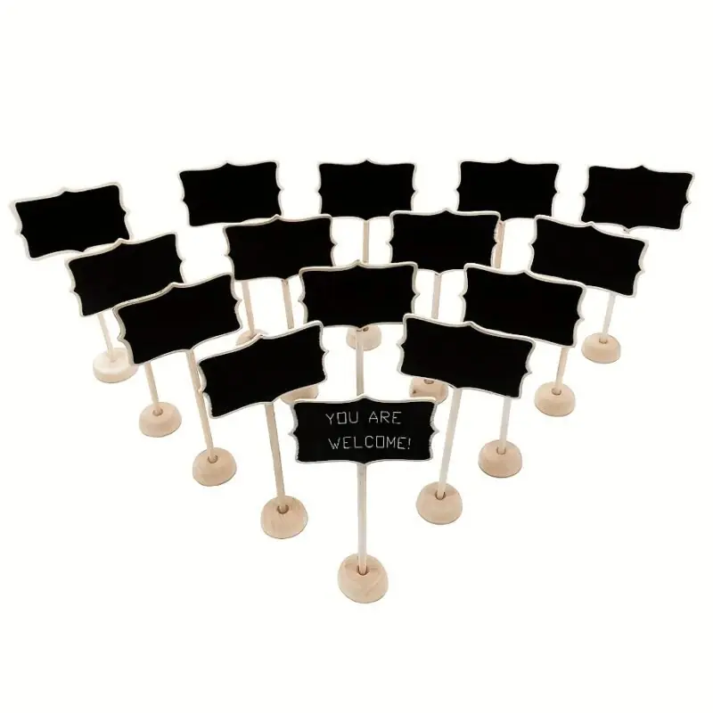Mini Rectangle Chalkboards With Stand Versatile Wedding Birthday Event Decor