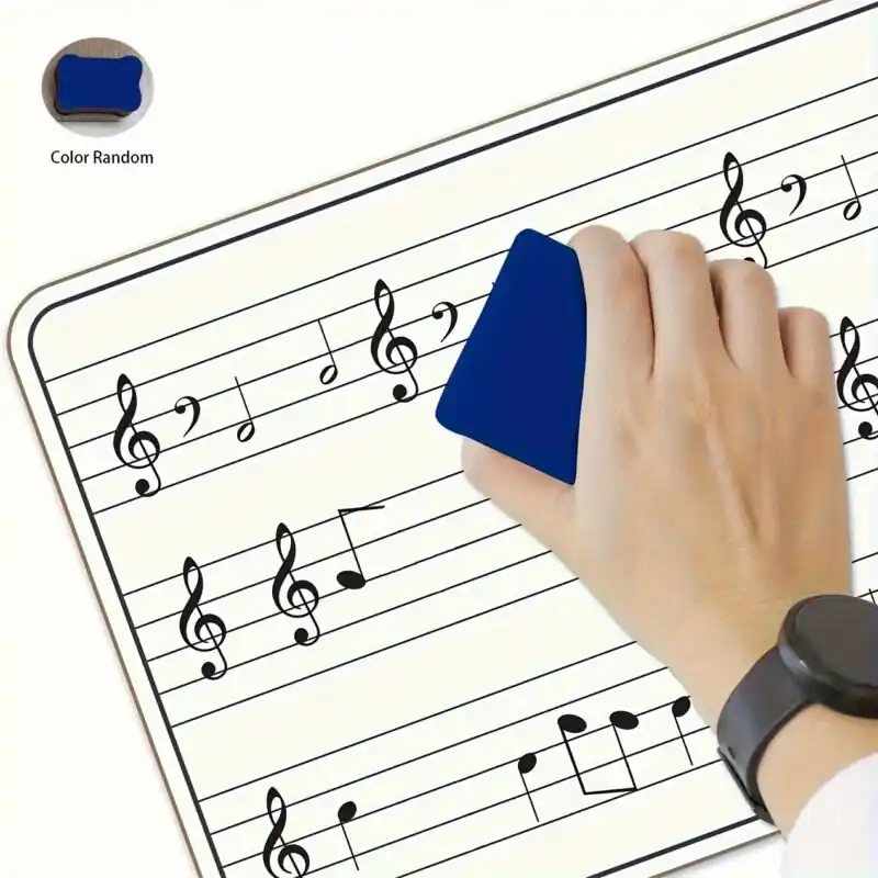 Portable Dry Erase Music Notebook Reusable Doublesided 9×12 Whiteboard