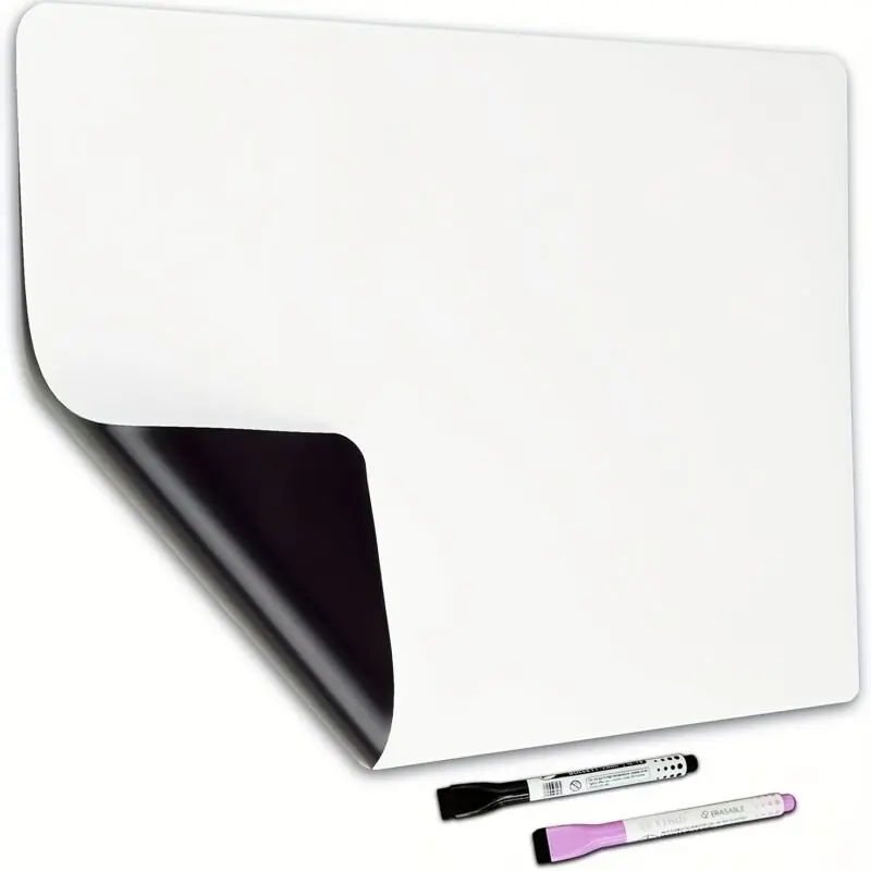 Magnetic Fridge Whiteboard Sheet 20×13 Smooth Writing Easy Clean Flexible