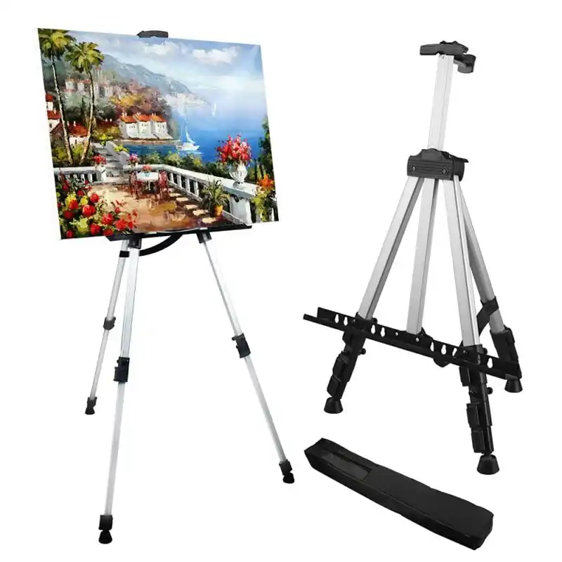 Adjustable Metal Easel Stand Durable Tripod For Painting Display