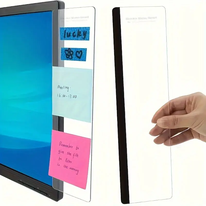 Magnetic Computer Monitor Memo Board Stylish Desktop Organizer For Office