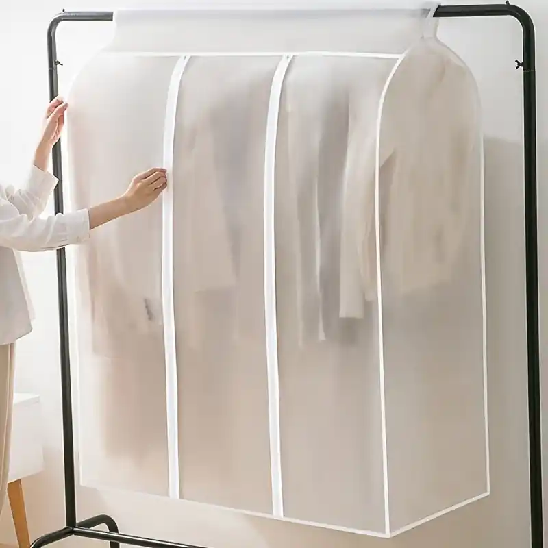 Lightweight Dustproof Garment Hanging Bag Translucent Closet Clothes Storage