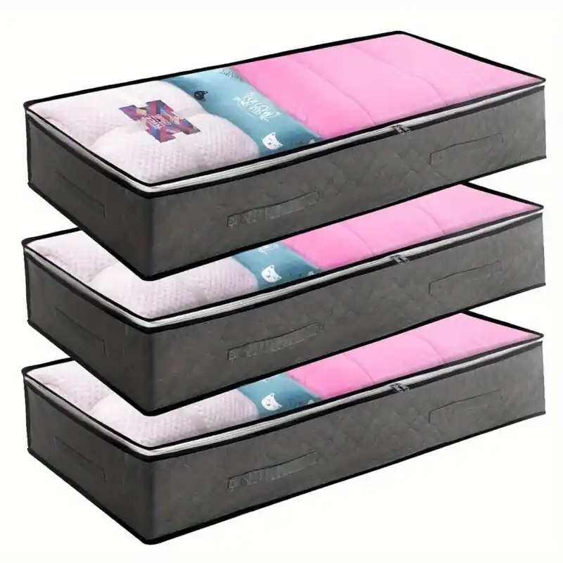 Dustproof Underbed Storage Bag Lightweight Zipper Organizer Container