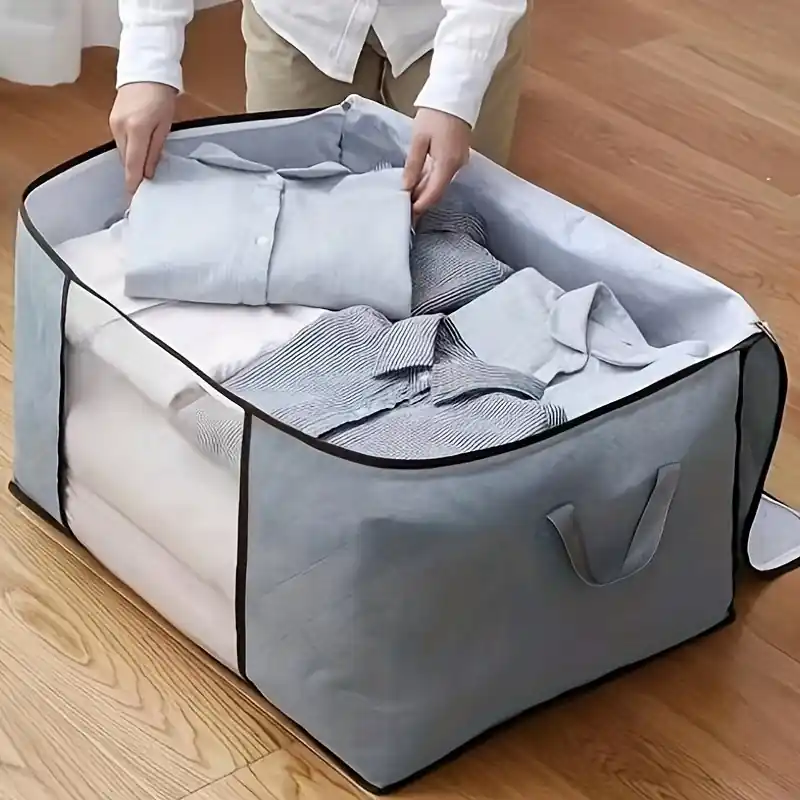 Extralarge Foldable Storage Bag Dustproof Zip Closure Clothes Organizer