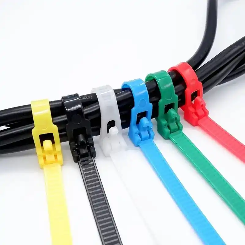 Heavyduty Reusable Zip Ties 50pcs Adjustable Locking For Home Office