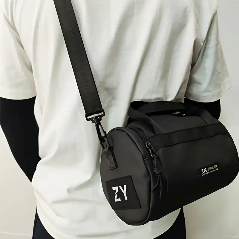 Mens Waterproof Nylon Sling Bag Casual Sports Messenger Bag