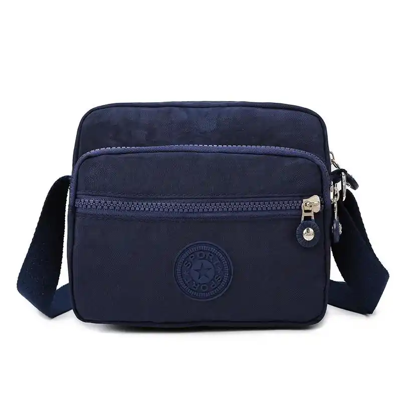 Mens Waterproof Multilayer Crossbody Bag Large Capacity Lightweight Small Square